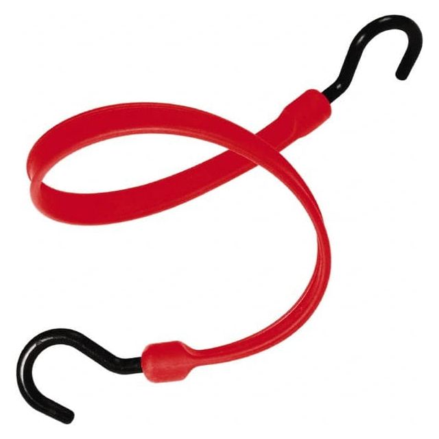 Heavy-Duty Bungee Strap Tie Down: Overmolded Nylon Hook, Non-Load Rated MPN:MBBS12NR