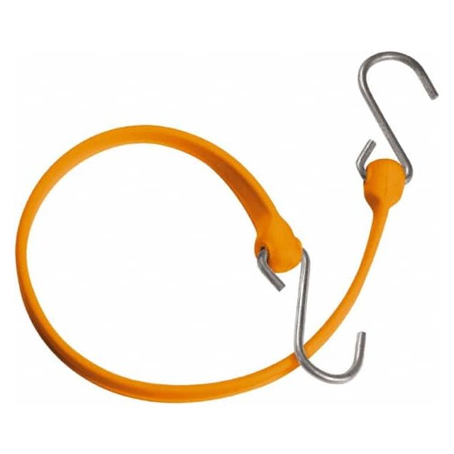 Heavy-Duty Bungee Strap Tie Down: Triangulated Galvanized S Hook, Non-Load Rated MPN:MBBS18GO