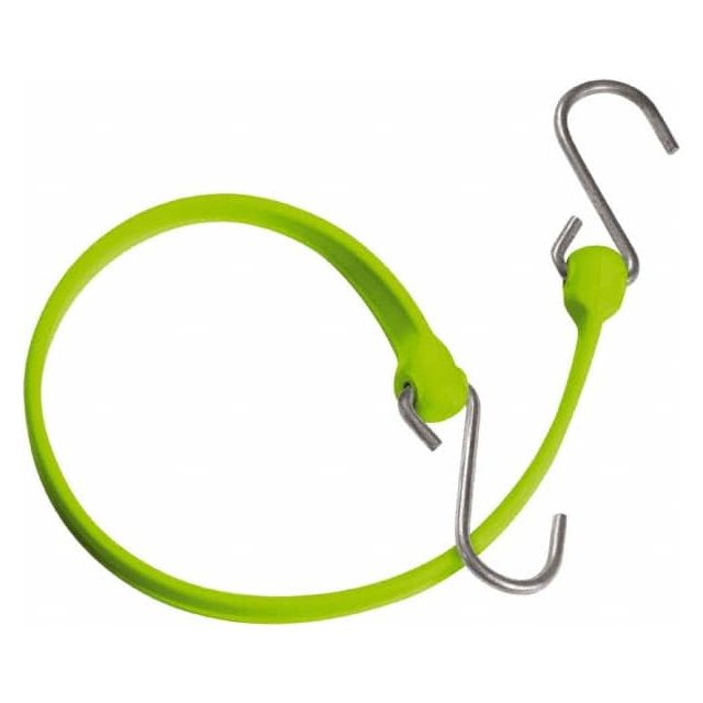 Heavy-Duty Bungee Strap Tie Down: Triangulated Galvanized S Hook, Non-Load Rated MPN:MBBS18GSG