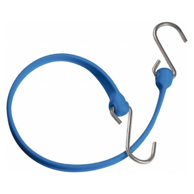 Heavy-Duty Bungee Strap Tie Down: Triangulated Galvanized S Hook, Non-Load Rated MPN:MBBS24GBL