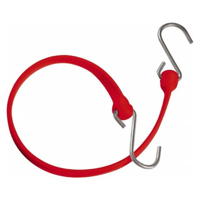 Heavy-Duty Bungee Strap Tie Down: Triangulated Galvanized S Hook, Non-Load Rated MPN:MBBS36GR