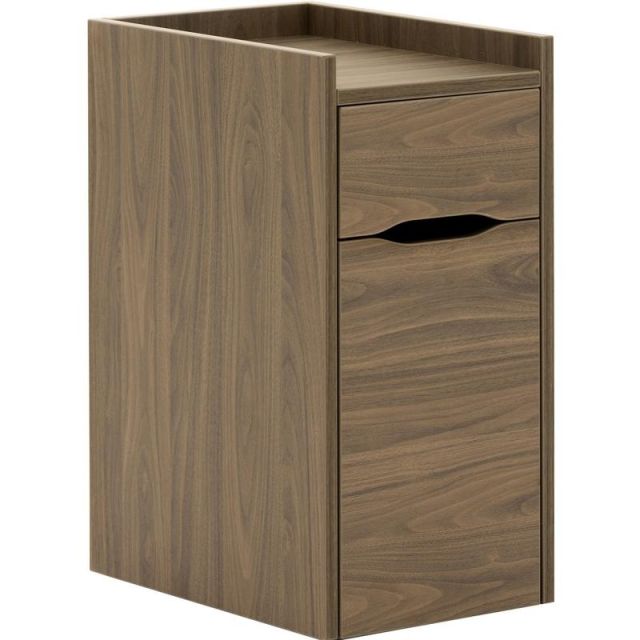 Allermuir Crate 18inD Vertical 2-Drawer Mobile Closed Storage Co-Pedestal File Cabinet, Walnut MPN:CODDRPWAL