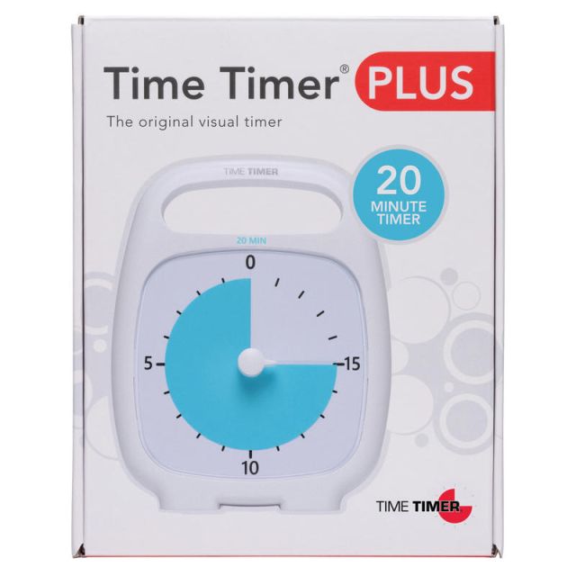 Time Timer 20 Minute Timer, White (Min Order Qty 2) MPN:TTM20