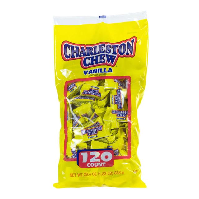 Charleston Chew Snack-Size Candies, Vanilla, Pack Of 120 (Min Order Qty 2) MPN:209-00085