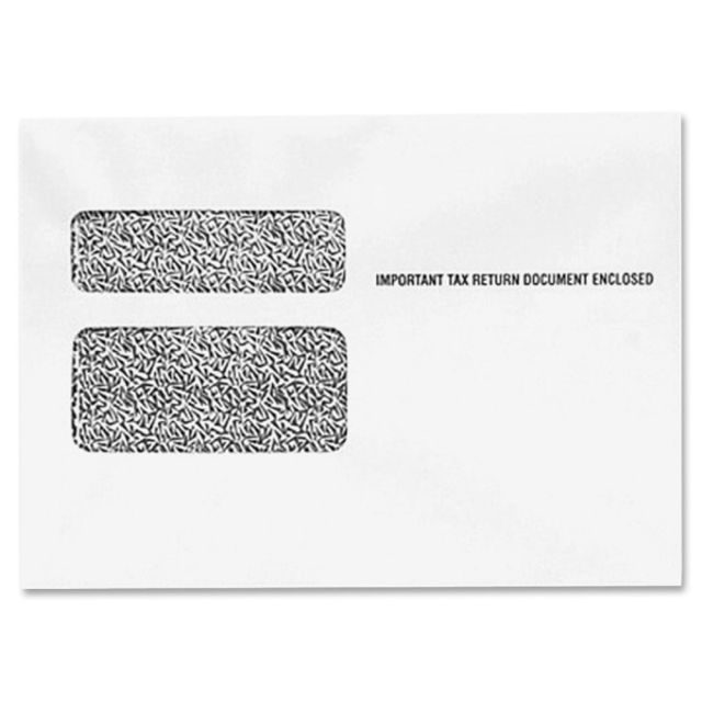 TOPS W-2 Form Double Window Envelopes - Double Window - 9 1/2in Width x 5 5/8in Length - 24 lb - Wove - 24 / Pack - White (Min Order Qty 4) MPN:2219R