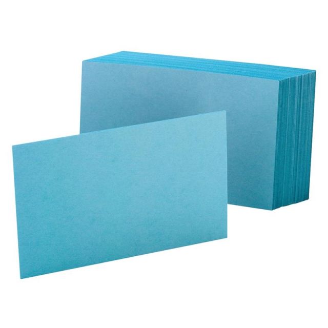 Oxford Color Index Cards, Unruled, 4in x 6in, Blue, Pack Of 100 (Min Order Qty 20) MPN:7420BLU
