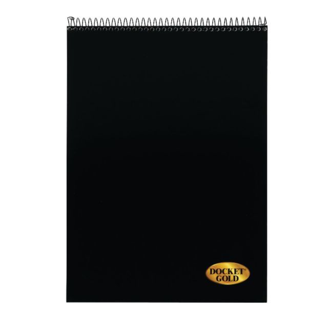 TOPS Docket Gold Wirebound Writing Pad, 8 1/2in x 11in, Legal Ruled, 70 Sheets, White (Min Order Qty 3) MPN:63753