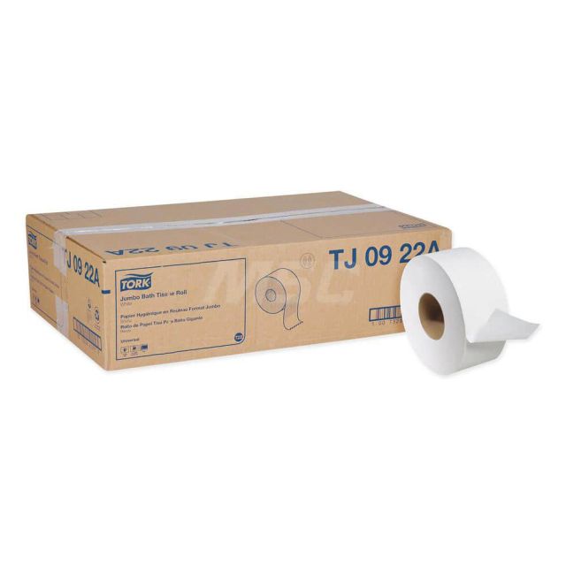Bathroom Tissue: Jumbo Roll, Recycled Fiber, 2-Ply, White MPN:TRKTJ0922A