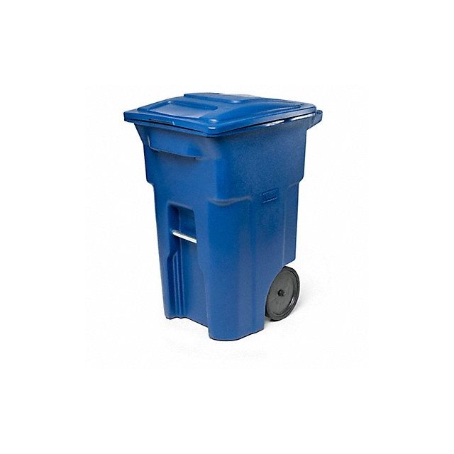 Blue 2Wheel Trash Can 64gal. MPN:ANA64-00BLU