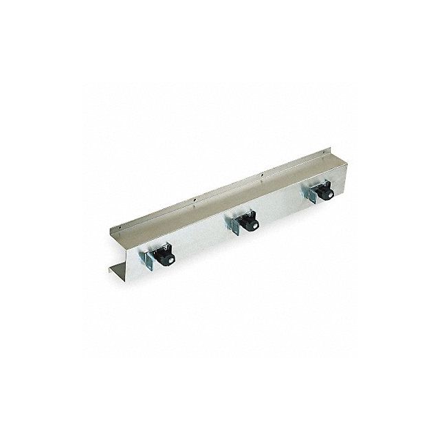 Mop and Broom Holder 26 in L Silver MPN:1ECL4