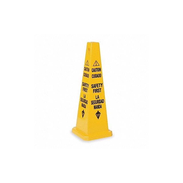 Safety Cone Yellow Polypropylene 36 in H MPN:2LEC7