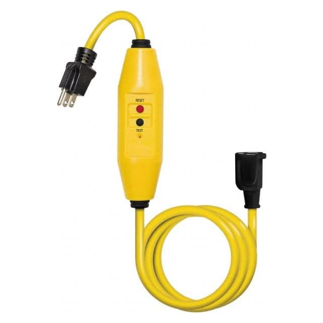 Plug-In GFCI Cord Set: 6' Cord, 15A, 125V MPN:30438022-01