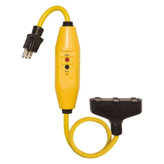 Plug-In GFCI Cord Set: 2' Cord, 15A, 125V MPN:30438024