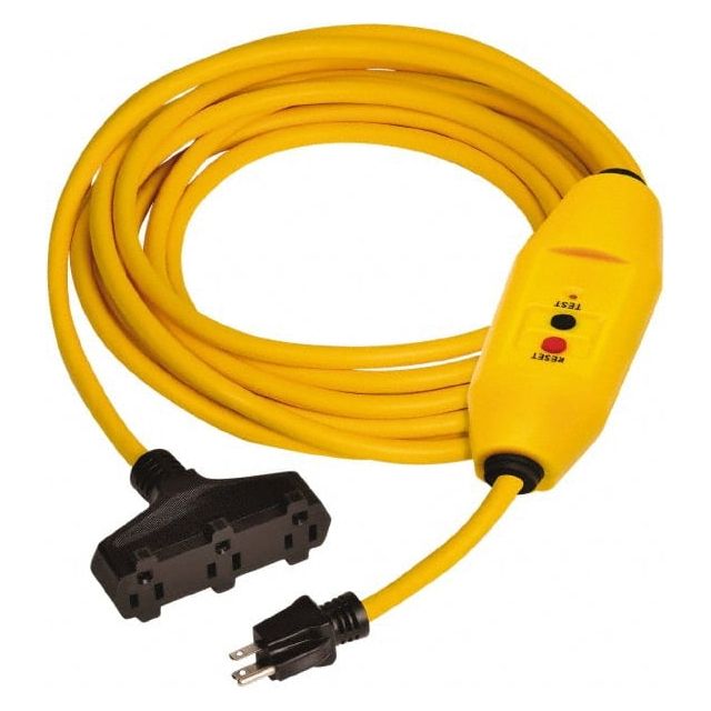 Plug-In GFCI Cord Set: 50' Cord, 15A, 125V MPN:30438303-01