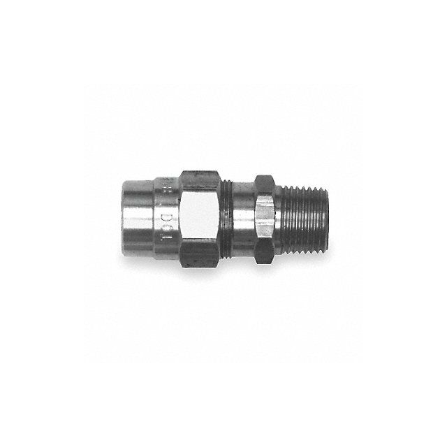 Male Connector Fitting 1/4-18 Brass MPN:2ZJF6