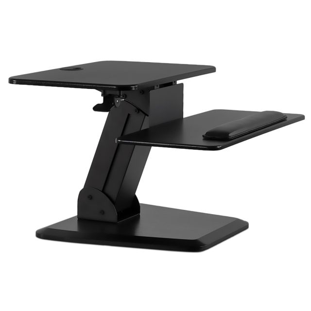 Mount-It! MI-7916 Sit-Stand Desk Converter, 6-1/2inH x 33inW x 8inD, Black MPN:MI-7916