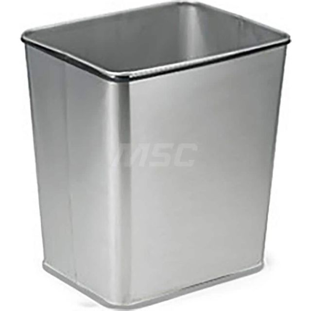 Trash Cans & Recycling Containers, Product Type: Trash Can , Container Capacity: 28 qt , Container Shape: Rectangle , Lid Type: No Lid  MPN:WBAS28MET