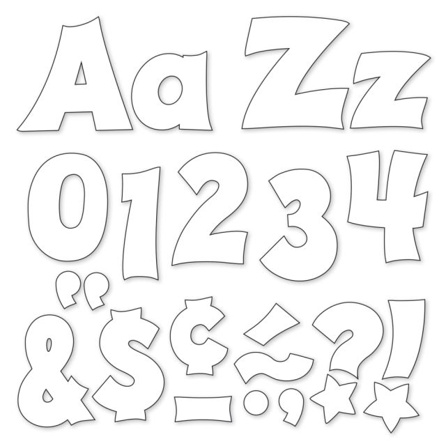TREND Ready Letters, Friendly Uppercase/Lowercase Combo, 4in, White, Pack Of 226 (Min Order Qty 5) MPN:T-79805