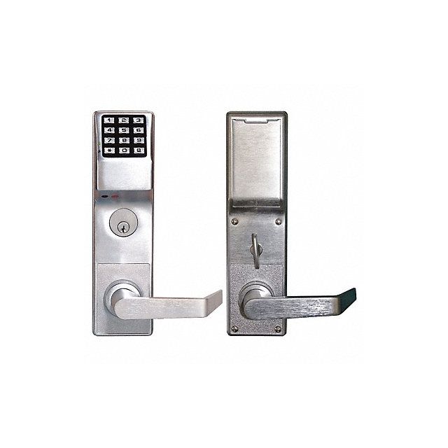 Electronic Lock Brushed Chrome 12 Button MPN:DL4500DBR US26D
