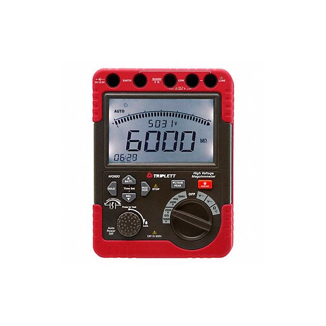 Insulation Tester 500 to 5000V LCD MPN:MG600
