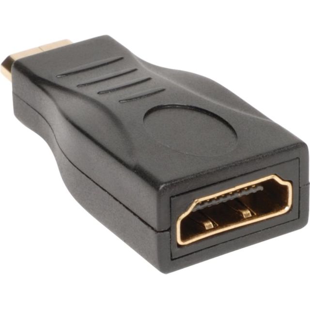 Tripp Lite HDMI to HDMI Adapter HDMI-F to Mini HDMI-M 1080p M/F - HDMI adapter - 19 pin mini HDMI Type C male to HDMI female - black (Min Order Qty 4) MPN:P142-000-MINI