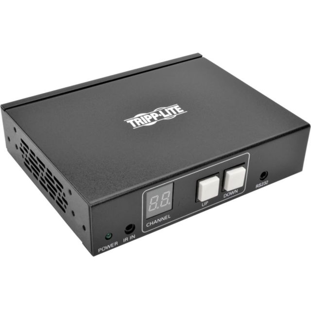 Tripp Lite 2-Port HDMI Over IP Receiver / Extender RS-232 Serial & IR Control TAA - 2 Output Device - 328.08 ft Range - 1 x Network (RJ-45) - 2 x HDMI Out - 1920 x 1440 - Twisted Pair - Category 6 - Rack-mountable, Wall Mountable, Pole-mountable MPN:B160-