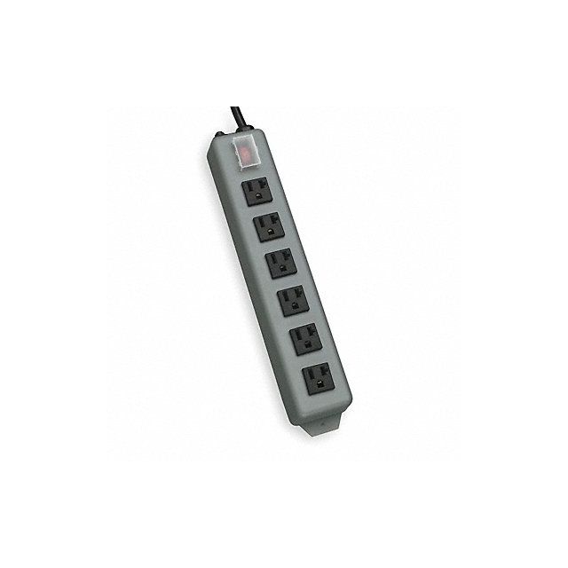 Outlet Strip 6 Outlet 20A 12-1/2 L Gry MPN:UL620-15