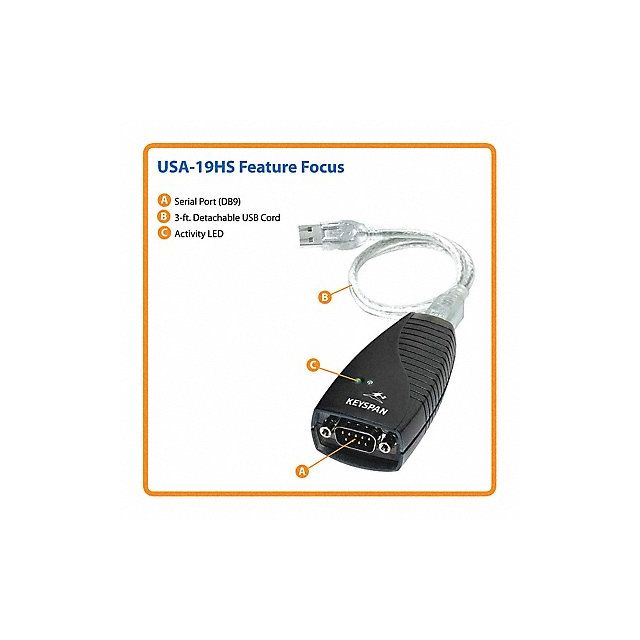 High-Speed Usb Serial Adapter MPN:USA-19HS