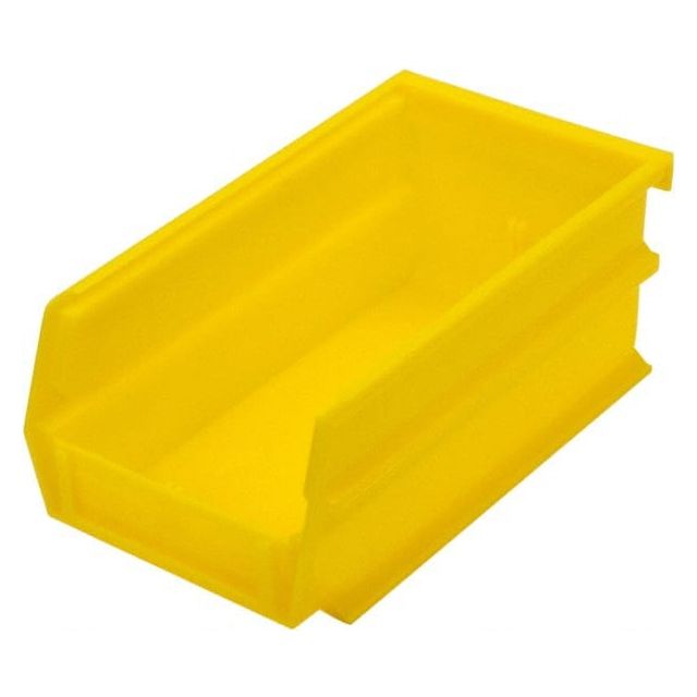 Plastic Hopper Stacking Bin: Yellow, 6-3/4 x 2-13/16 x 3-9/16