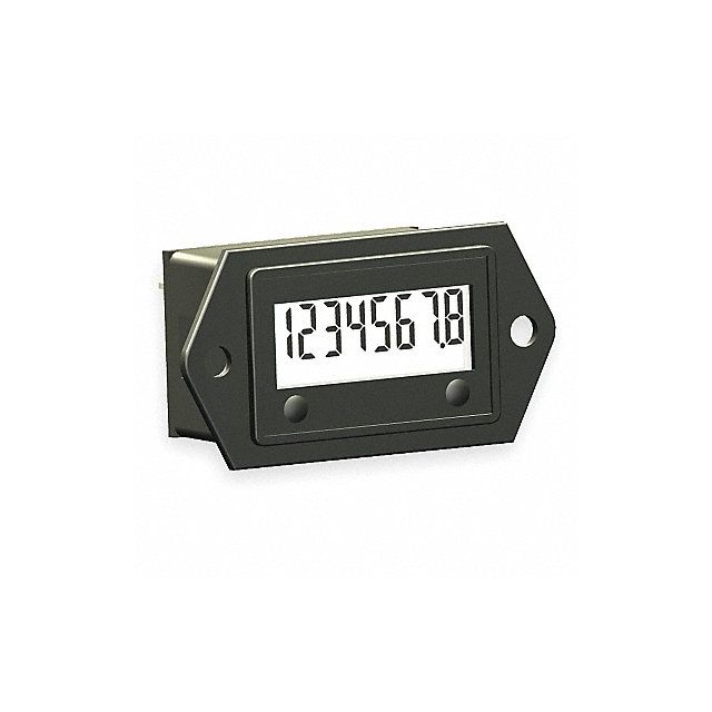 LCD Hour Meter 2-Hole 1.10 in Flange MPN:3410-0000