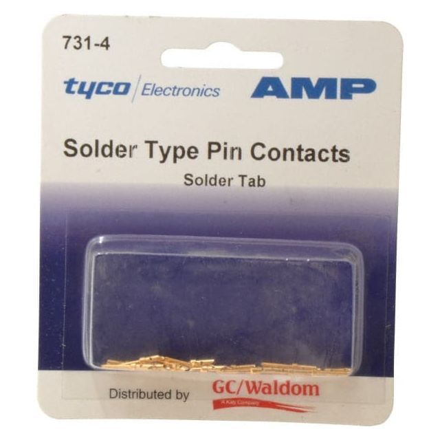18 AWG Wire Modular Receptacle Plug Connector Pin Solder Cup Contact MPN:731-4