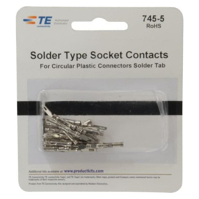Modular Receptacle Plug Connector Solder Socket Contact MPN:745-5