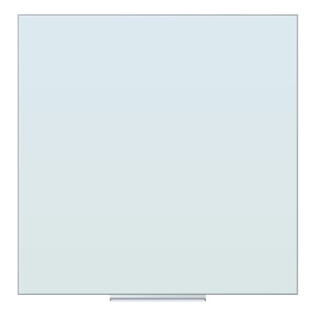 U Brands Frameless Floating Non-Magnetic Glass Dry Erase Board, 35in X 35in, Frosted White MPN:2843U00-01