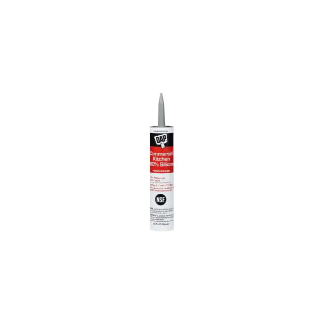 DAP® Commercial Kitchen 100 Silicone Sealant - 9.8 oz. Stainless Steel - 7079808660 - Pkg Qty 12 7079808660
