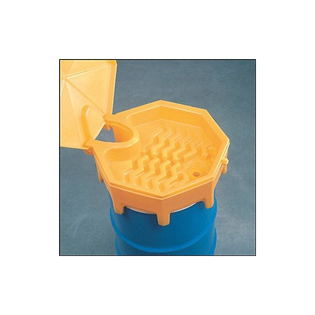 Drum Funnel with Lid Yellow PE NPT MPN:499