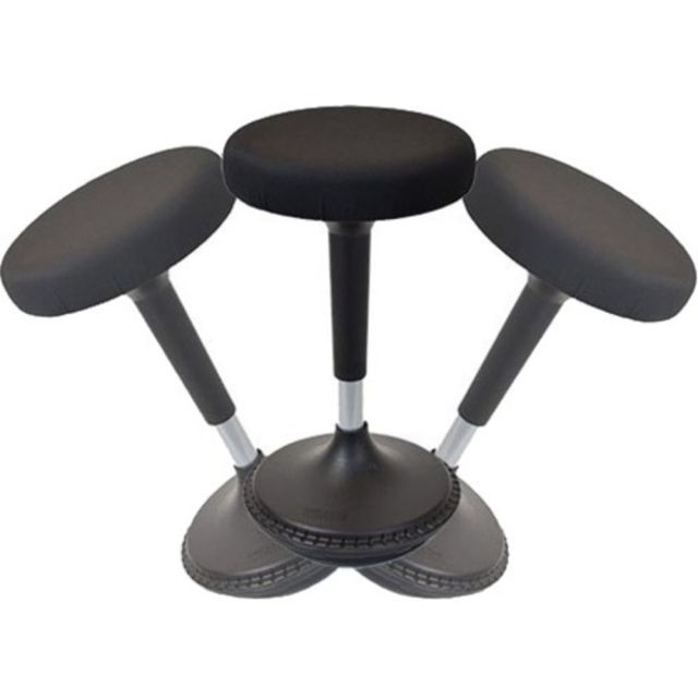 Wobble Stool Standing Desk & Balance Office Stool for Active Sitting Black Adjustable Height 23-33in Sit Stand Up Perching Chair Uncaged Ergonomics MPN:WSF-B