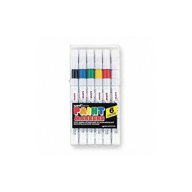 Paint Markers Asrt Colors Fine PK6 MPN:63720