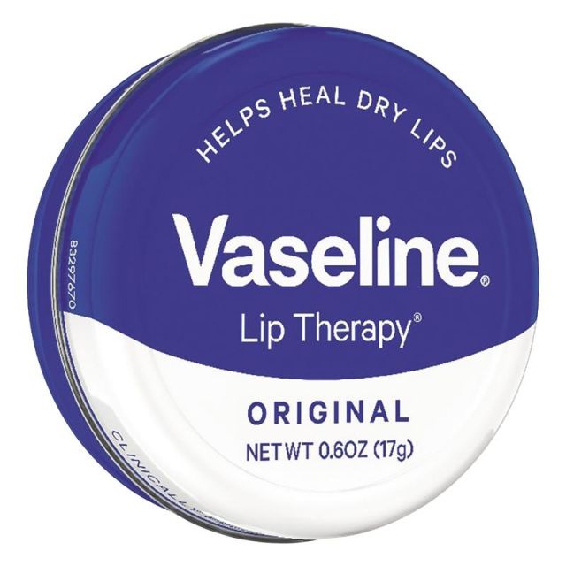 Vaseline Lip Therapy Original, 0.6 Oz, Case Of 12 Tins MPN:53647CT