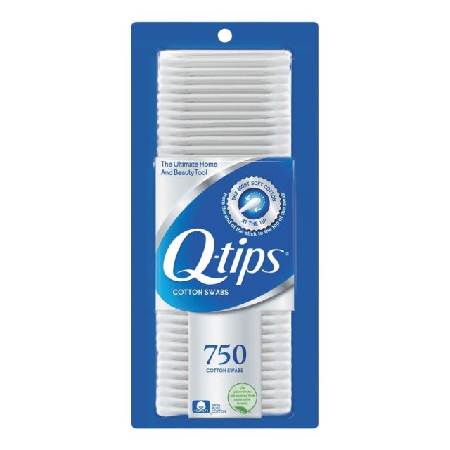 Q-tips Cotton Swabs, 1in, White, Box of 750 Swabs (Min Order Qty 8) MPN:09824PK