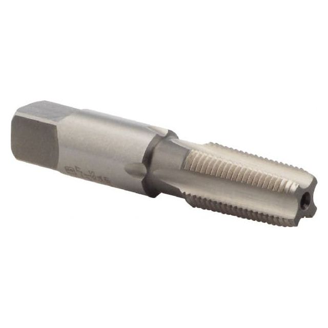 Standard Pipe Tap: 1/8-27, NPT, Semi Bottoming, 4 Flutes, Bright/Uncoated 6006833