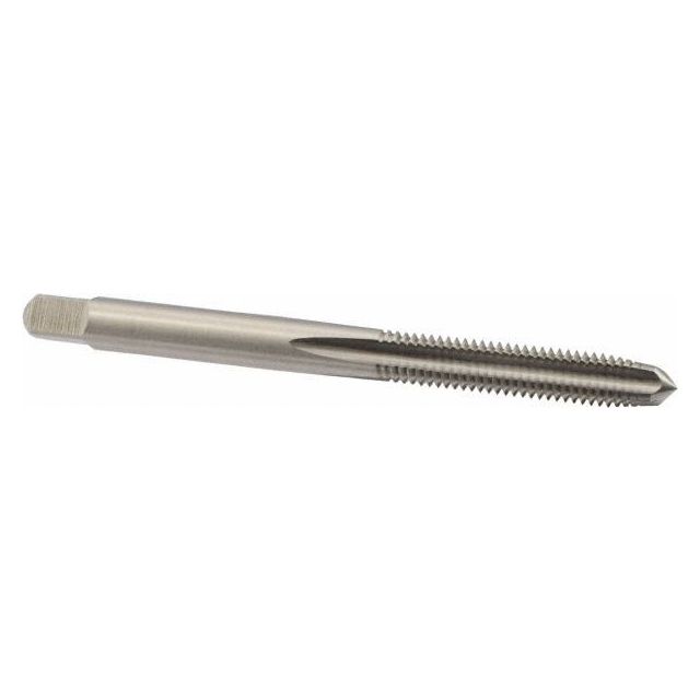 Straight Flute Tap: M5x0.80 Metric Coarse, 4 Flutes, Plug, 6H Class of Fit, High Speed Steel, Bright/Uncoated MPN:6008801