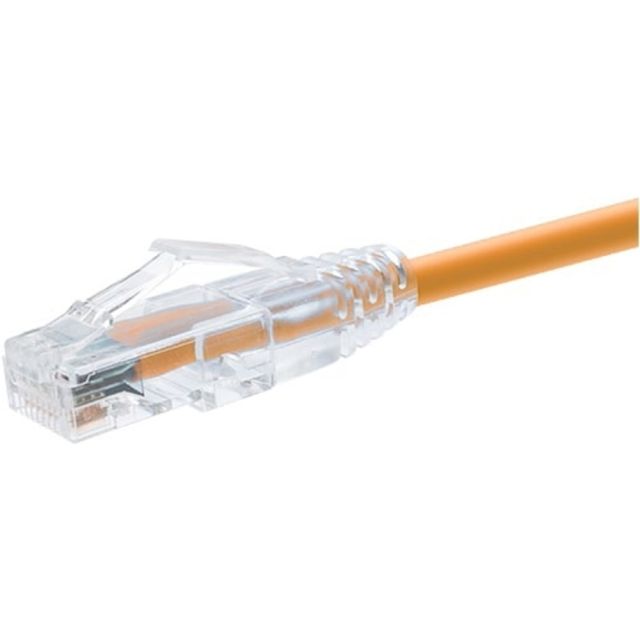 UNC Group Clearfit - Patch cable - RJ-45 (M) to RJ-45 (M) - 1 ft - CAT 6 - snagless - orange (Min Order Qty 20) MPN:10146