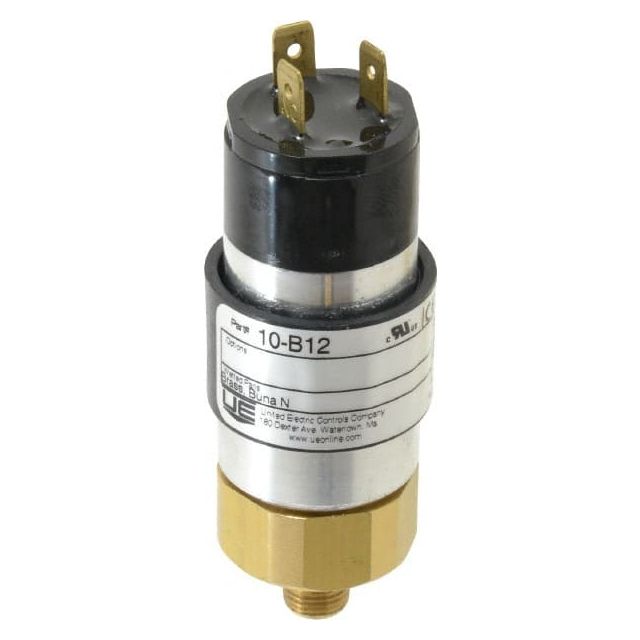 Compact, Cylindrical Pressure Switch: 30 psi to 600 psi, 1/4