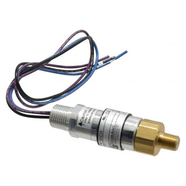 Compact, Cylindrical Pressure Switch: 180 psi to 3000 psi, 1/4