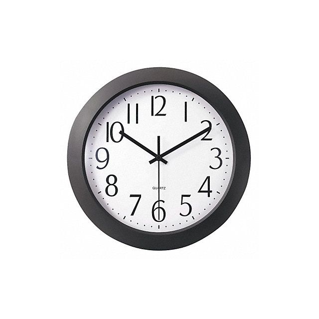 Whisper Quiet Clock 12 Black MPN:UNVTC6008BS