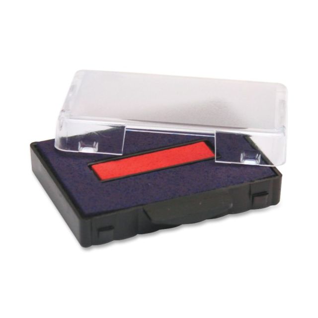 Trodat T5444 Replacement Ink Pad - 1 Each - Blue, Red Ink - Plastic (Min Order Qty 7) MPN:P5440BR