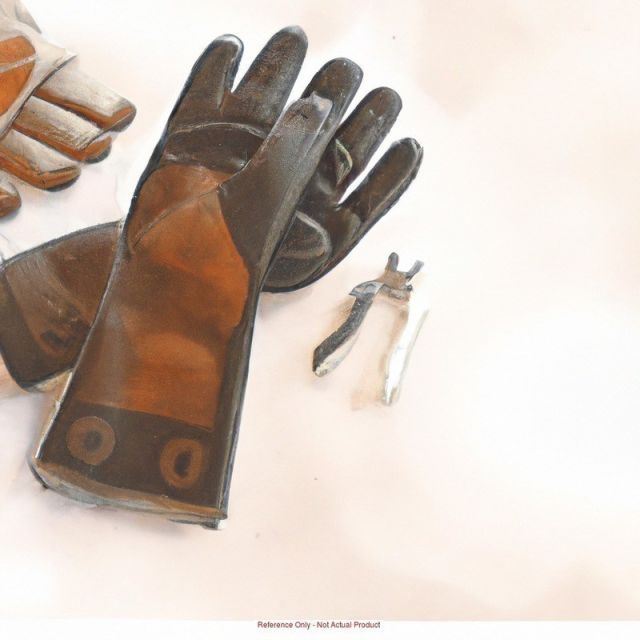 Leather Utility Glove Black/White XL PR MPN:VI3732XL