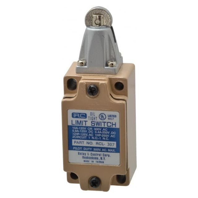 General Purpose Limit Switch: SPDT, NC, Roller Plunger, Top MPN:RCL-307