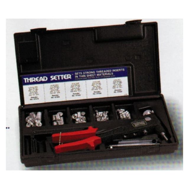 63 Piece Steel Manual Rivet Nut Tool Kit 39314 Hardware Fasteners