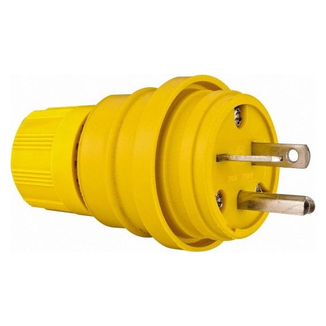 Locking Inlet: Plug, Industrial, 6-20, 250V, Yellow MPN:14W48